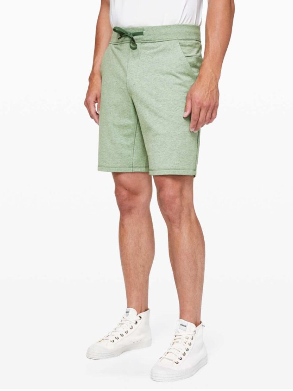 Lululemon City Sweat Short "9 in Heathered Green Haze - Size M